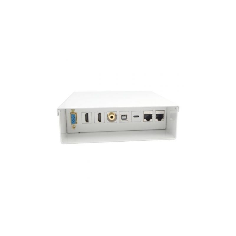 Caja de conexiones aisens a127-0720/ vga - 2x hdmi - jack 3.5 - usb tipo-c - usb - 2x rj45