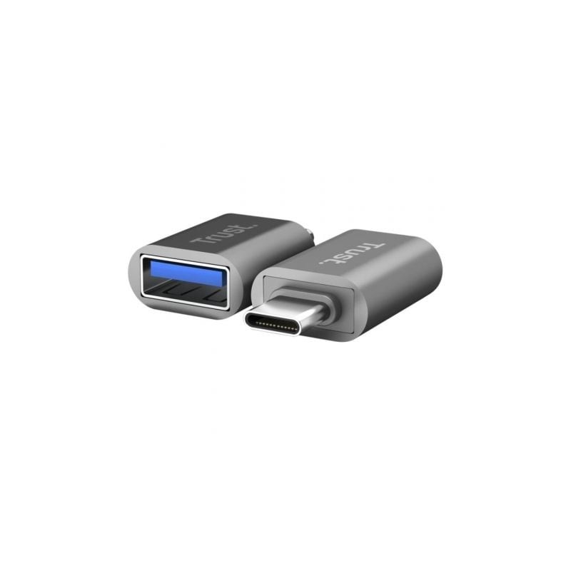 Adaptador usb 3.0 trust calyx 26221/ usb tipo-c macho - usb hembra