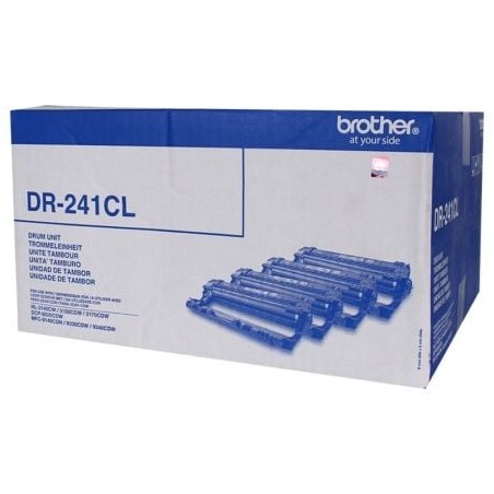 Tambor de imagen original brother dr-241cl multipack/ cian/ magenta/ amarillo/ negro