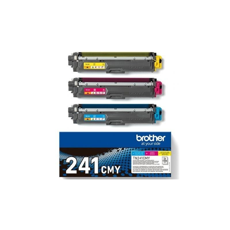 Tóner original brother tn241cmy multipack/ cian/ magenta/ amarillo