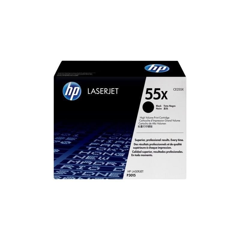 Tóner original hp nº55x xl alta capacidad/ negro
