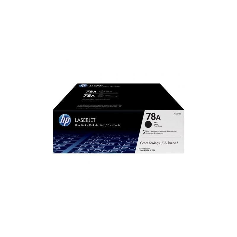 Tóner original hp nº78a multipack/ 2x negro