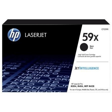 Tóner original hp nº59x xl alta capacidad/ negro
