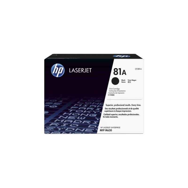 Tóner original hp nº81a/ negro