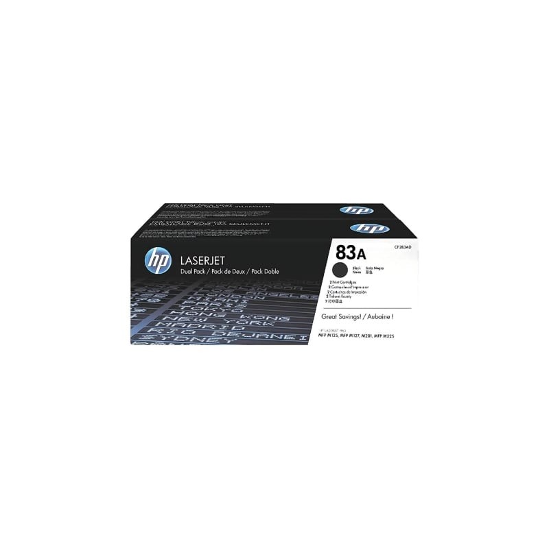 Tóner original hp nº83a multipack/ 2x negro