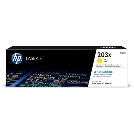 Tóner original hp nº203x xl alta capacidad/ amarillo