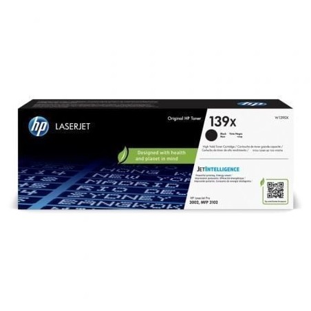 Tóner original hp nº139x xl alta capacidad/ negro