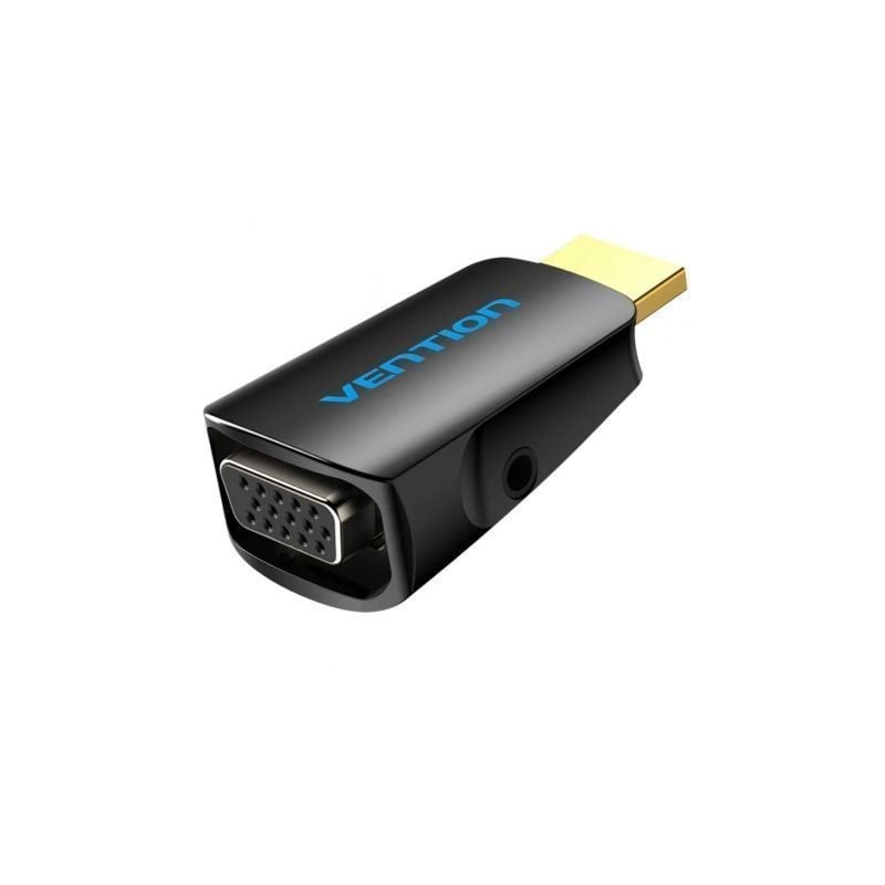 Adaptador conversor vention aidb0/ hdmi macho a vga hembra/ audio jack 3.5mm