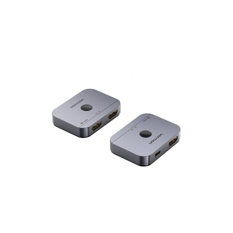 Switch conmutador 8k hdmi 2.1 bidireccional vention akph0 hdmi hembra/usb-c hembra - 2x hdmi hembra