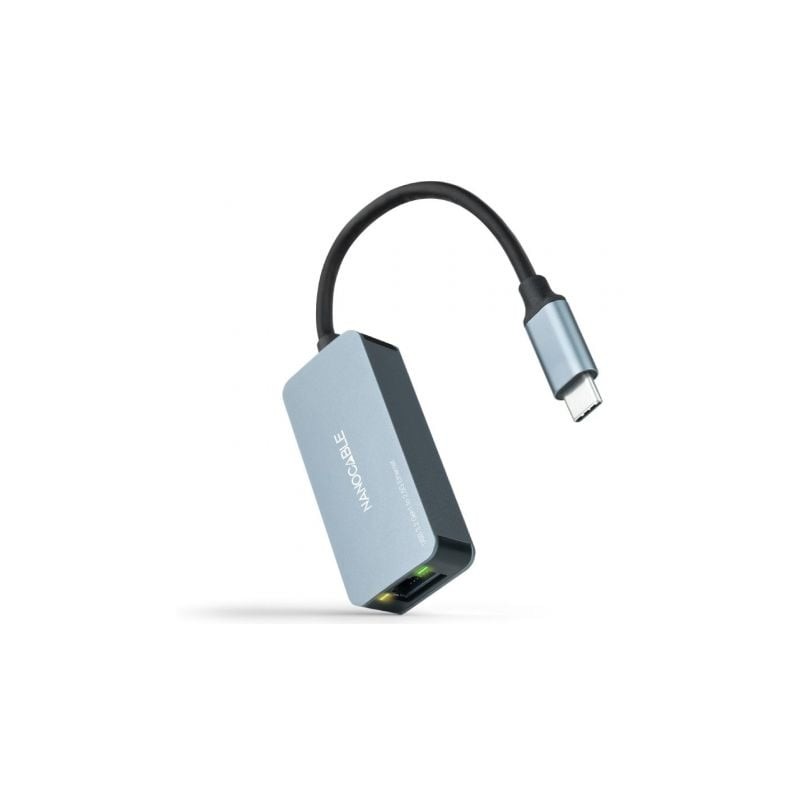 Adaptador usb tipo-c - rj45 nanocable 10.03.0410/ 2500mbps