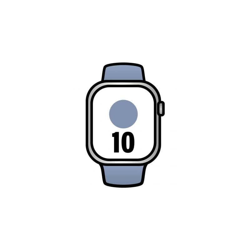 Apple watch series 10/ gps/ cellular/ 42mm/ caja de aluminio / correa deportiva azul denim s/m