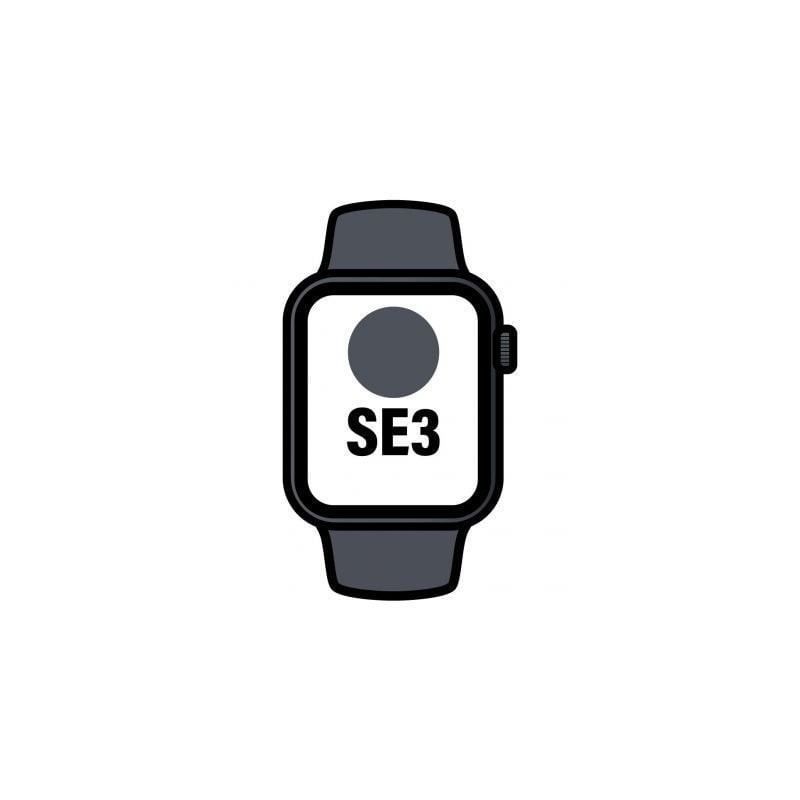 Apple watch se3/ gps/ cellular/ 44mm/ caja de aluminio medianoche/ correa deportiva medianoche m/l