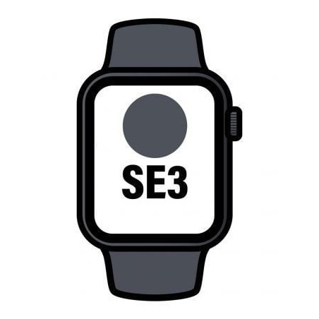Apple watch se3/ gps/ cellular/ 44mm/ caja de aluminio medianoche/ correa deportiva medianoche m/l