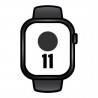 Apple watch series 11/ gps/ 46mm/ negro azabache/ correa deportiva negra (s/m)