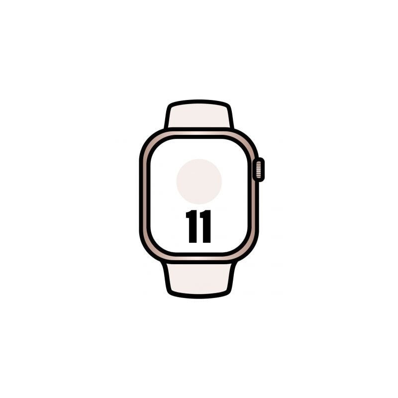 Apple watch series 11/ gps/ cellular/ 42mm/ oro rosa/ correa deportiva rosa rubor (s/m)