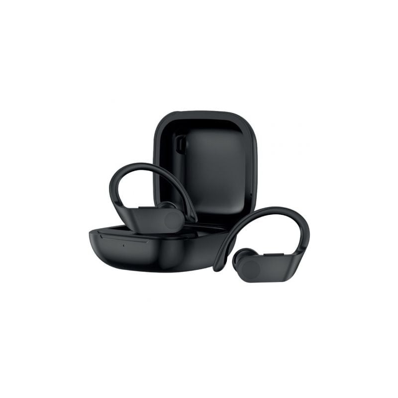 Auriculares deportivos bluetooth daewoo tws sport dw2012 con estuche de carga/ autonomía 3h/ negros