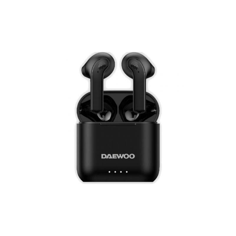 Auriculares bluetooth daewoo dw2020 con estuche de carga/ autonomía 5h/ negros