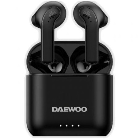 Auriculares bluetooth daewoo dw2020 con estuche de carga/ autonomía 5h/ negros