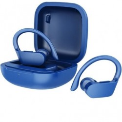 Auriculares deportivos bluetooth daewoo dw2024 con estuche de carga/ autonomía 5h/ azules