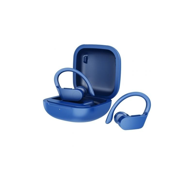 Auriculares deportivos bluetooth daewoo dw2024 con estuche de carga/ autonomía 5h/ azules