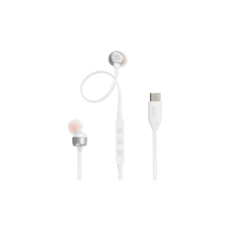 Auriculares intrauditivos jbl tune 310c/ con micrófono/ blancos