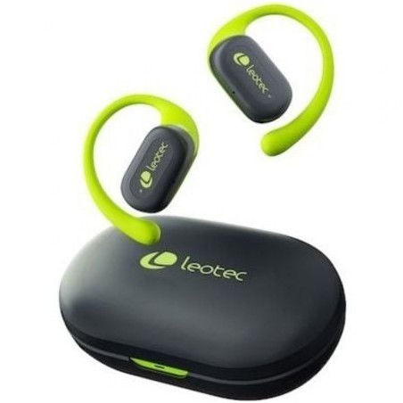 Auriculares deportivos bluetooth leotec open air zenith sport con estuche de carga/ autonomía 6.5h/ lima