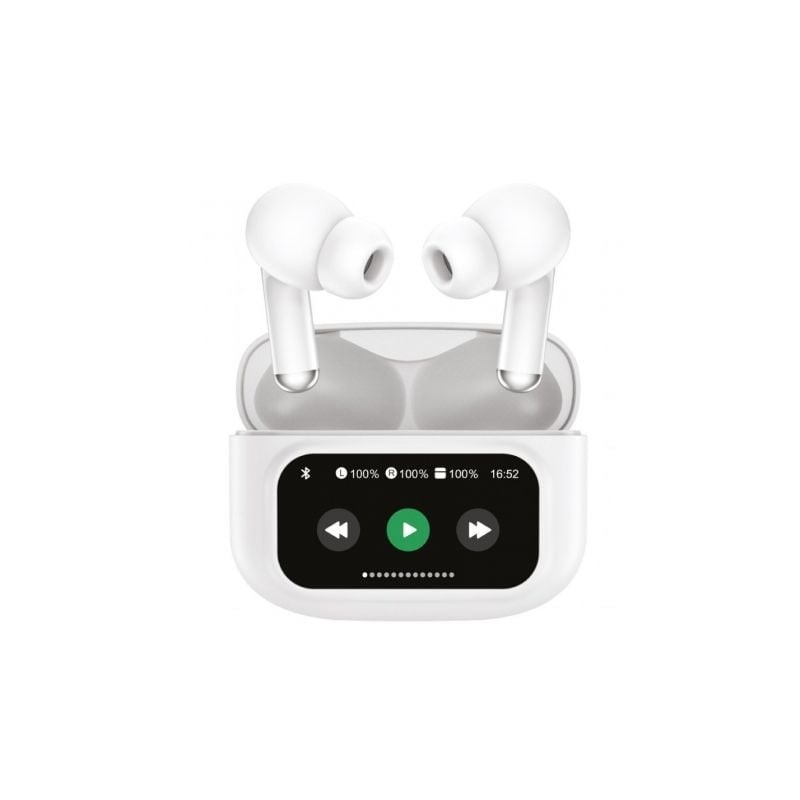Auriculares bluetooth muvit for change true wireless estéreo con estuche de carga/ autonomía 6h/ blancos