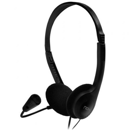 Auriculares nox voice one/ con micrófono/ jack 3.5/ negros
