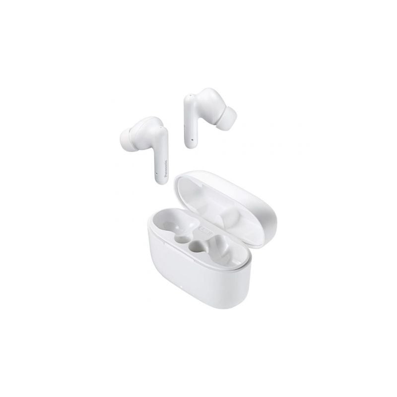 Auriculares bluetooth panasonic rz-b110w con estuche de carga/ autonomía 6h/ blancos