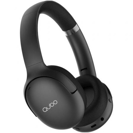 Auriculares inalámbricos qubo hd-400/ con micrófono/ bluetooth/ negros