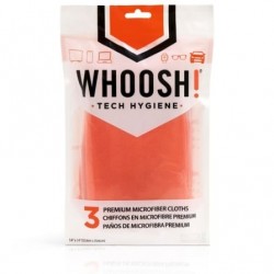 Pack de 3 paños de microfibra whoosh wsh007/ 35.6 x 35.6 cm