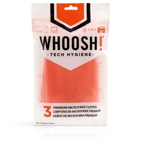 Pack de 3 paños de microfibra whoosh wsh007/ 35.6 x 35.6 cm