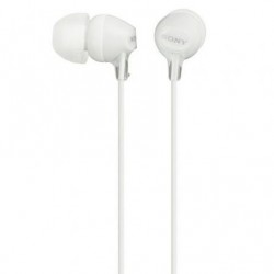 Auriculares intrauditivos sony mdrex15lpw/ jack 3.5/ blancos