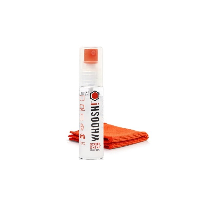 Kit limpiador de pantallas whoosh kit go wsh002/ spray 30ml + paño microfibra