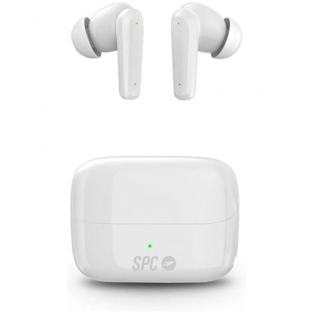 Auriculares bluetooth spc ether 2 pro con estuche de carga/ autonomía 6.5h/ blancos