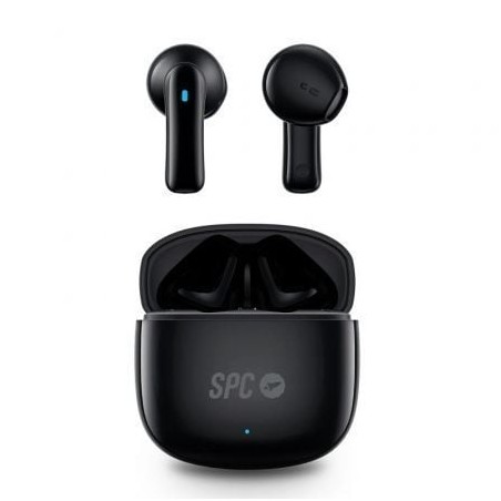 Auriculares bluetooth spc zion 2 play con estuche de carga/ autonomía 7h/ negros