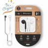 Auriculares intrauditivos tech one tech eartech b&w be original tec1011/ con micrófono/ mini jack 3.5/ blanco y negro