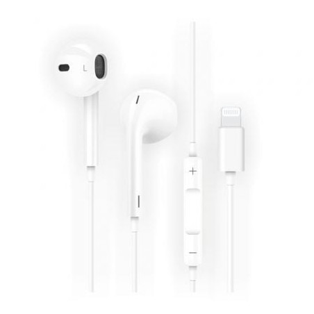 Auriculares intrauditivos tech one tech eartech hip tec1201/ con micrófono/ lightning/ blancos