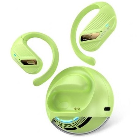 Auriculares deportivos bluetooth vention open ear openbeat o12 nbug0 con estuche de carga/ verdes
