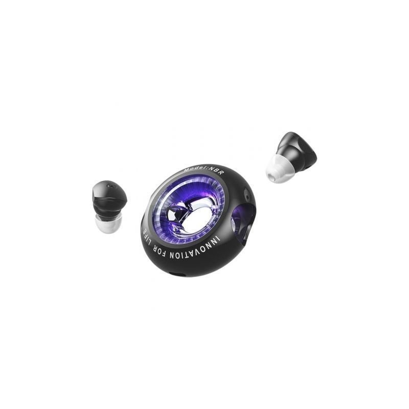 Auriculares bluetooth vention nbrb0 con estuche de carga/ autonomía 6h/ negros