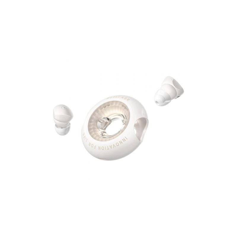 Auriculares bluetooth vention nbrn0 con estuche de carga/ autonomía 6h/ beige