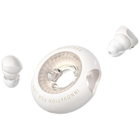 Auriculares bluetooth vention nbrn0 con estuche de carga/ autonomía 6h/ beige