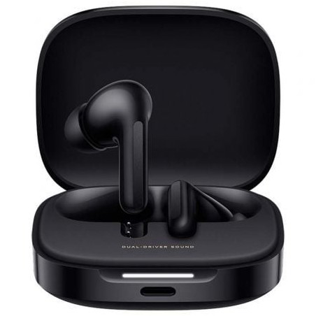 Auriculares bluetooth xiaomi redmi buds 6 con estuche de carga/ autonomía 10h/ negros