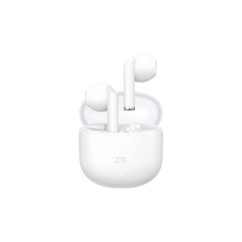 Auriculares bluetooth zte buds 2 con estuche de carga/ autonomía 5h/ blancos