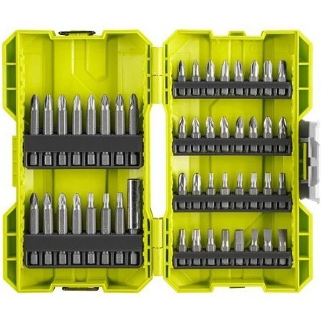 Estuche de 48 puntas para atornillar ryobi rak48ssd