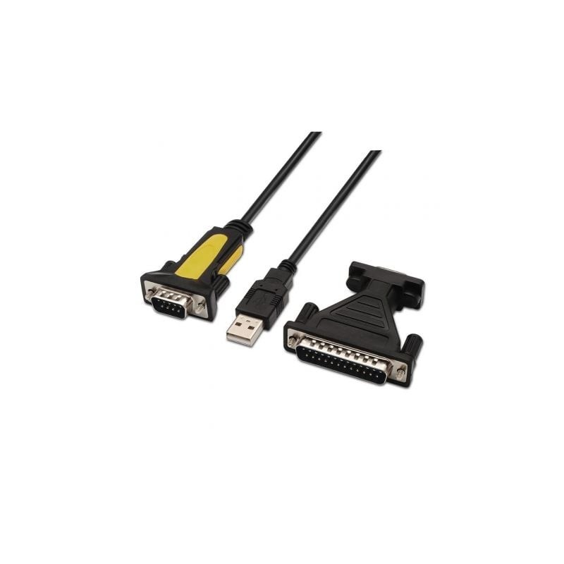 Cable conversor impresora aisens a104-0039/ usb macho - db9 macho/ 1.8m/ negro