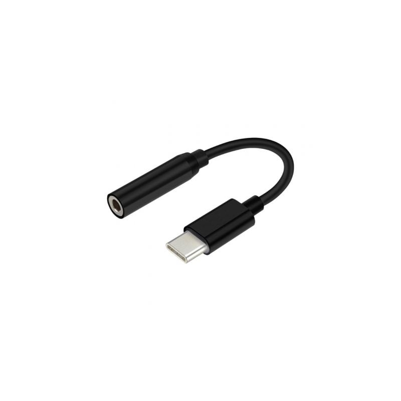 Conversor jack 384 khz aisens a109-0348/ usb tipo-c macho - jack 3.5 hembra