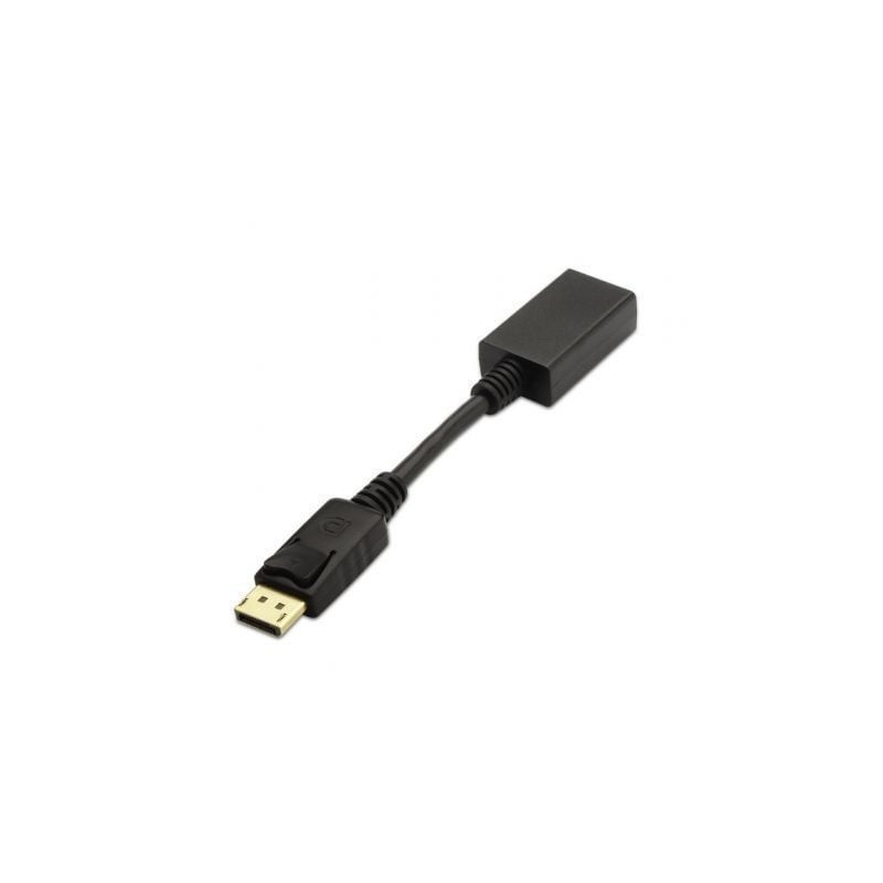 Conversor aisens a125-0134/ displayport macho - hdmi hembra/ 15cm/ negro