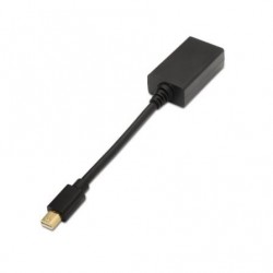 Conversor aisens a125-0137/ mini displayport macho - hdmi hembra/ 15cm/ negro