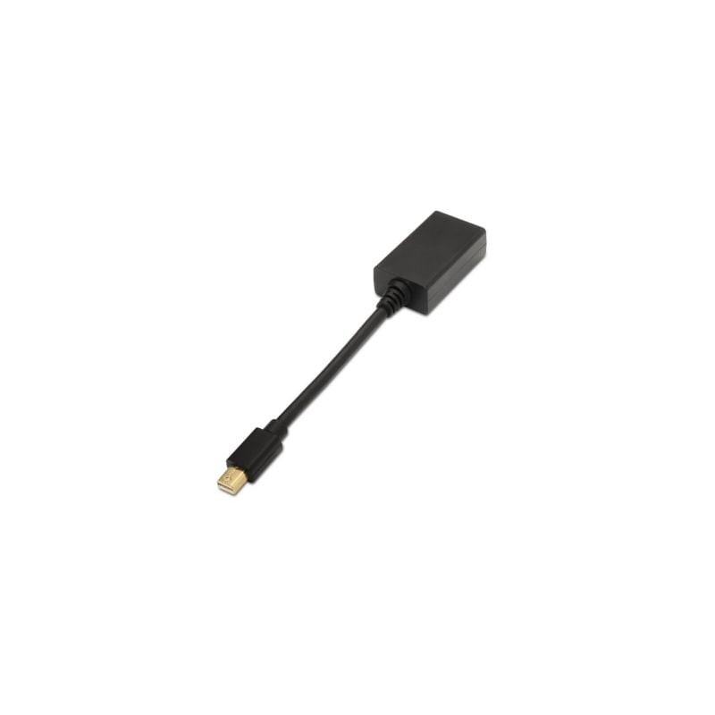 Conversor aisens a125-0137/ mini displayport macho - hdmi hembra/ 15cm/ negro